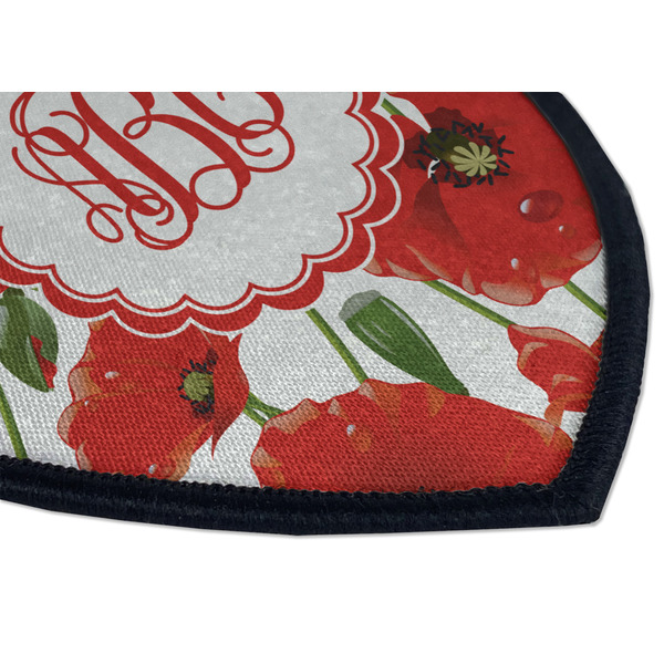 Poppies Iron on Shield 3 Detail