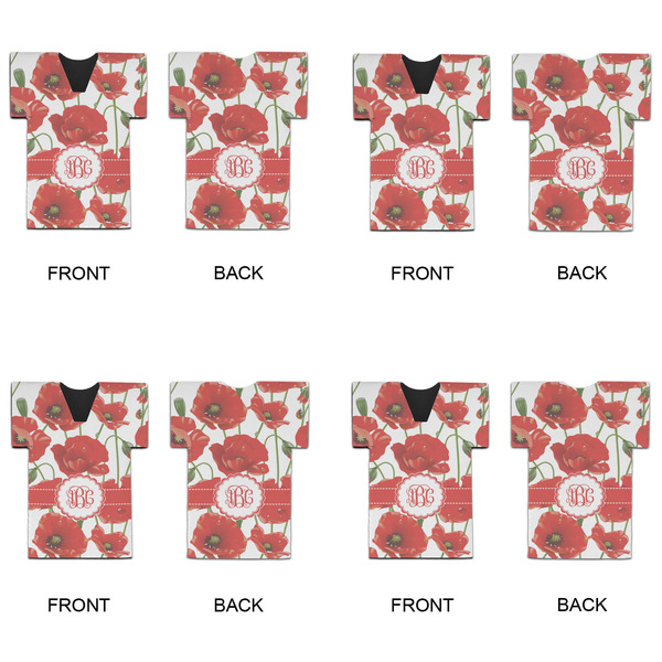 Poppies Jersey Bottle Cooler - Set of 4 - APPROVAL