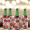 Poppies Jersey Bottle Cooler - Set of 4 - LIFESTYLE