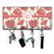 Poppies Key Hanger w/ 4 Hooks & Keys