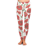 Poppies Ladies Leggings - Extra Small