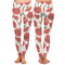 Poppies Ladies Leggings - Front and Back