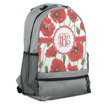 Poppies Backpack - Grey (Personalized)