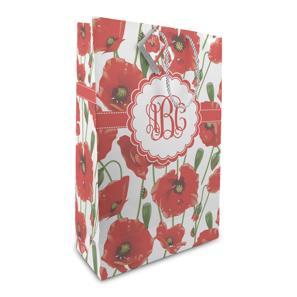 Custom Poppies Large Gift Bag (Personalized)