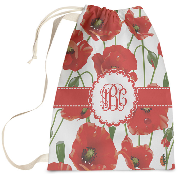 Custom Poppies Laundry Bag - Large (Personalized)