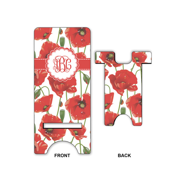 Poppies Large Phone Stand - Front & Back
