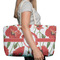 Poppies Large Rope Tote Bag - In Context View