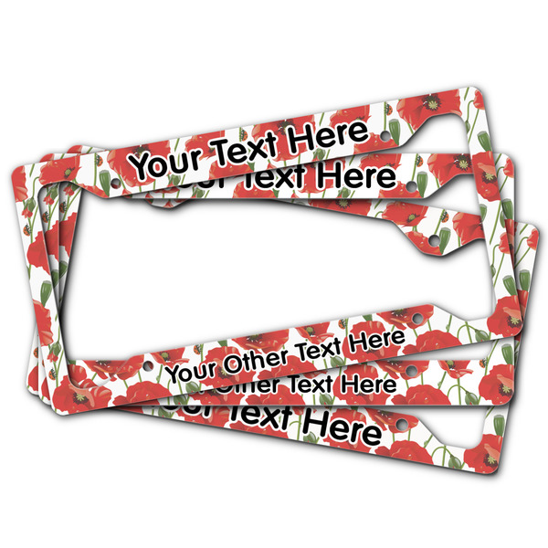 Poppies License Plate Frames - (PARENT MAIN)