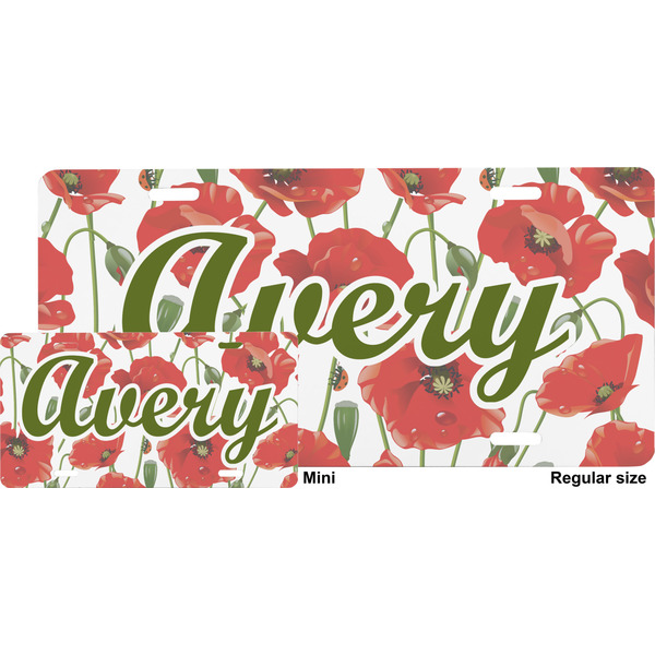 Poppies License Plate (Sizes)