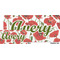Poppies License Plate (Sizes)