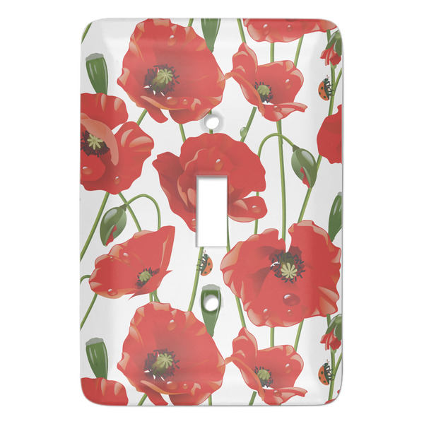 Custom Poppies Light Switch Cover (Single Toggle)