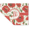 Poppies Linen Placemat - Folded Corner (double side)