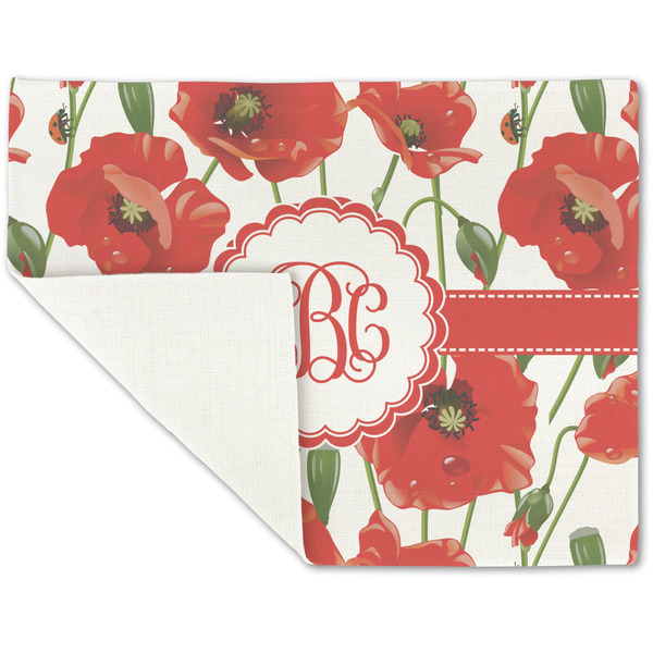 Poppies Linen Placemat - Folded Corner (single side)