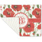 Poppies Linen Placemat - Folded Corner (single side)