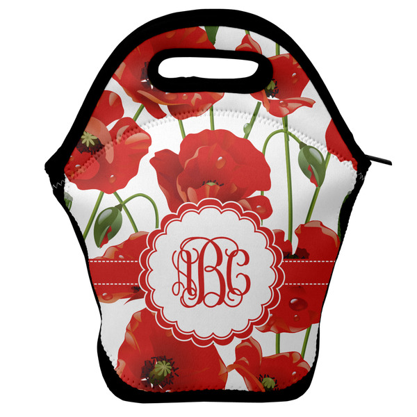 Custom Poppies Lunch Bag w/ Monogram