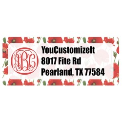 Poppies Return Address Labels (Personalized)