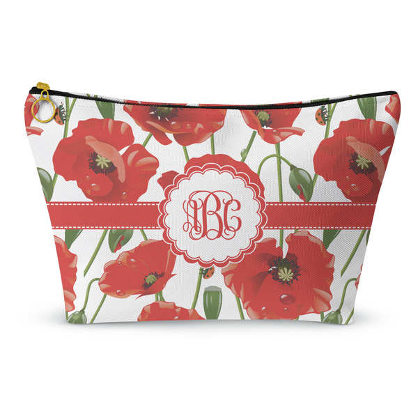 Custom Poppies Makeup Bag - Large - 12.5"x7" (Personalized)