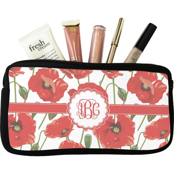 Custom Poppies Makeup / Cosmetic Bag (Personalized)