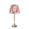 Poppies Poly Film Empire Lampshade - On Stand