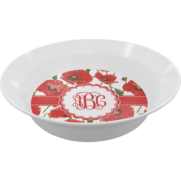 Custom Poppies Melamine Bowl (Personalized)