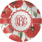 Poppies Melamine Plate (Personalized)