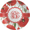 Poppies Melamine Plate 8 inches