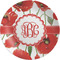 Poppies Melamine Plate (Personalized)