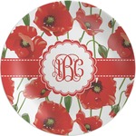 Poppies Melamine Plate (Personalized)