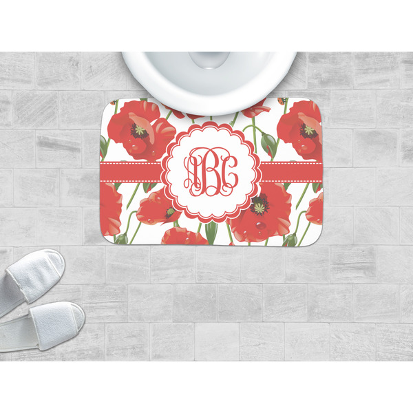 Poppies Memory Foam Bath Mat - LIFESTYLE