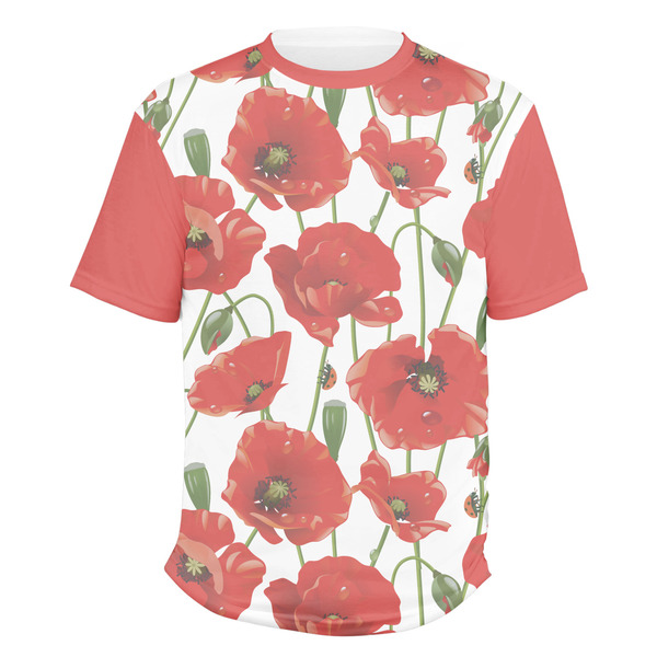 Custom Poppies Men's Crew T-Shirt - Medium