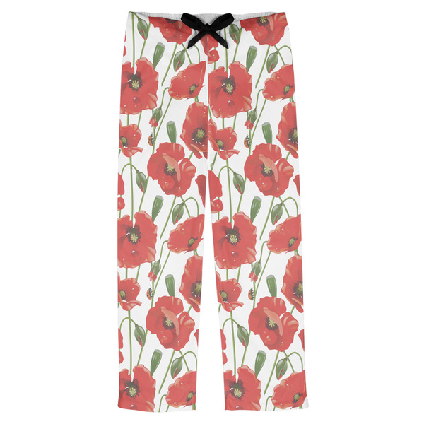Custom Poppies Mens Pajama Pants - L