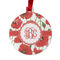Poppies Metal Ball Ornament - Front