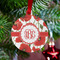 Poppies Metal Ball Ornament - Lifestyle