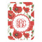 Poppies Metal Luggage Tag - Front Without Strap