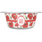 Poppies Stainless Steel Dog Bowl (Personalized)