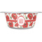 Poppies Stainless Steel Dog Bowl - Large (Personalized)