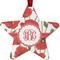 Poppies Metal Star Ornament - Front