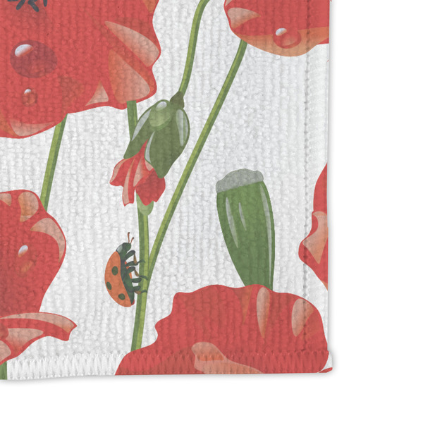 Poppies Microfiber Dish Rag - DETAIL