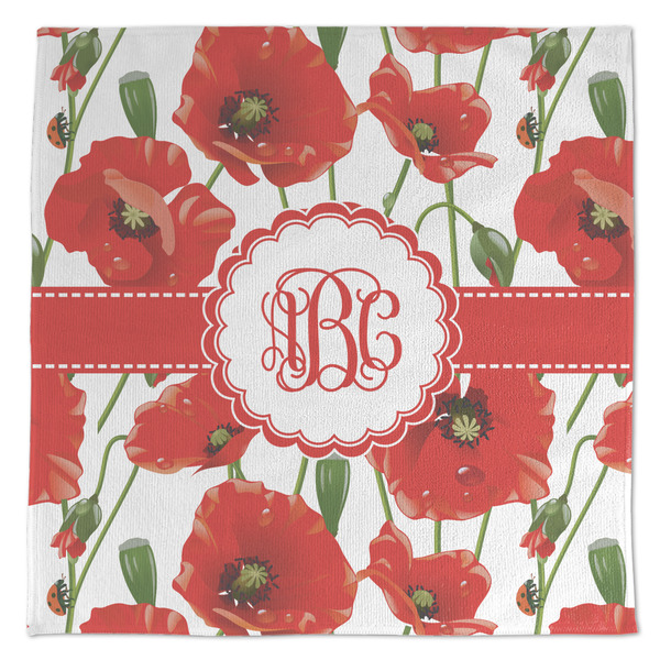 Custom Poppies Microfiber Dish Towel (Personalized)