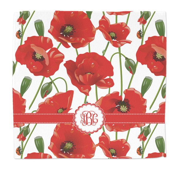 Custom Poppies Microfiber Dish Rag (Personalized)