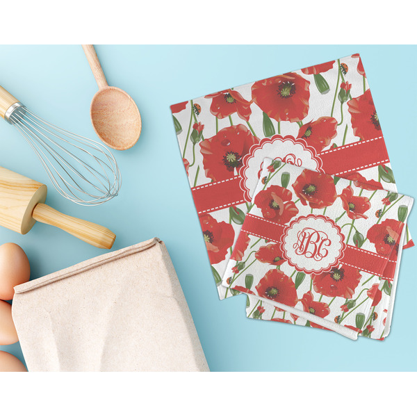 Poppies Microfiber Dish Rag - LIFESTYLE