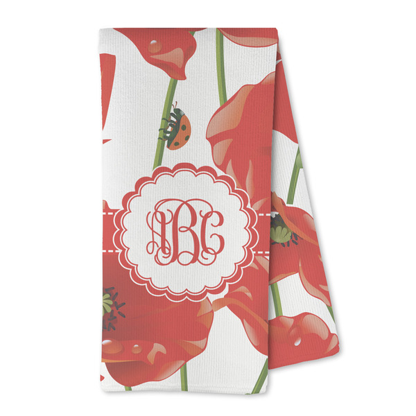 Custom Poppies Kitchen Towel - Microfiber (Personalized)