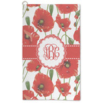 Poppies Microfiber Golf Towel (Personalized)
