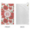 Poppies Microfiber Golf Towels - Small - APPROVAL
