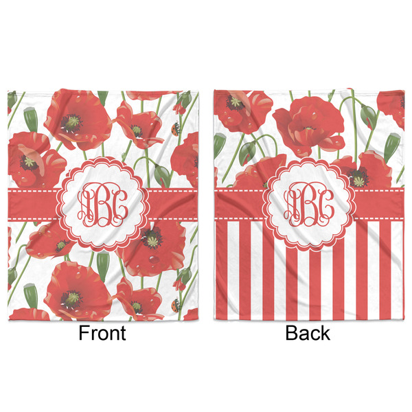 Poppies Minky Blanket - 50"x60" - Double Sided - Front & Back