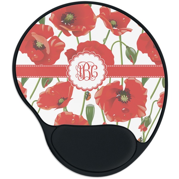 Custom Poppies Mouse Pad with Wrist Support