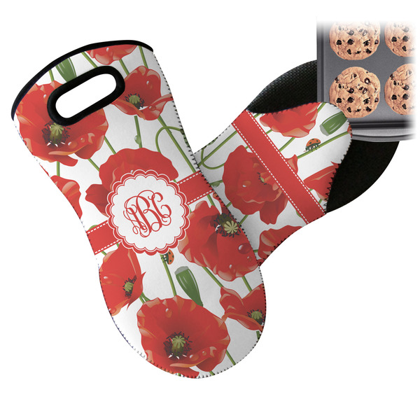 Poppies Neoprene Oven Mitt