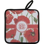 Poppies Pot Holder w/ Monogram