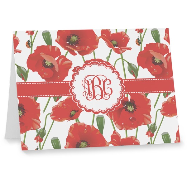 Custom Poppies Note cards (Personalized)