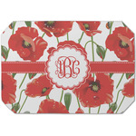 Poppies Dining Table Mat - Octagon (Single-Sided) w/ Monogram